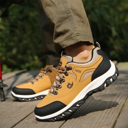 Work Shoes Outdoor Sneakers Men Mesh Shoes Non-slip Wear-resistant Fishing Shoes Male Mountaineering Boots Drop Shipping