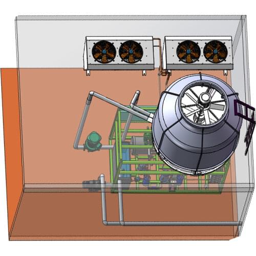 Cast-iron angle shutoff valve working as suction valves and discharges valves for 6 cylinders or 8 cylinders open compressors