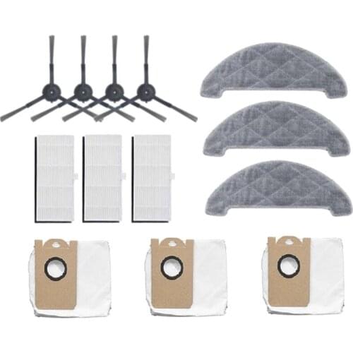 Side Brush Hepa Filter Mop Cloth Dust Bag Replacement Kit for XIAOMI VIOMI S9 Robot Vacuum Cleaner