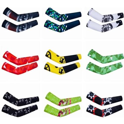 Weimostar Lycra Sports Arm Sleeves Basketball Cycling bicycle cuffs Warmer Hand sleevs For Sun UV Protective Arm Cover