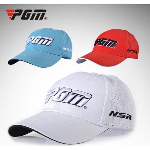 Unisex PGM Golf Hat Cotton Baseball Sunscreen Golf Caps Comfortable Breathable Hats Solid Sport Quick Dry Cap 3 Colors