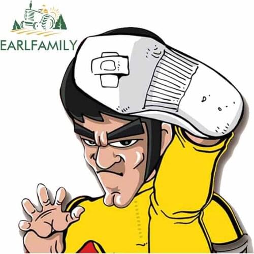 EARLFAMILY 13cm x 9.8cm For Bruce Lee Played Very High Motorcycle Stickers Vinyl Car Sticker Waterproof Fashion Graffiti Sticker