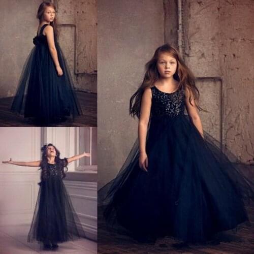 High Quality Flower Girl Dresses With Rose Tulle Princess Dresses Organza Elegant Gown Evening Dress For Kids Girl