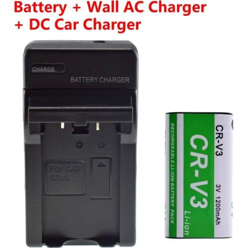 Yidabusiness Battery + Wall Charger + Car Plug for Kodak CRV3 EasyShare Z700 Z710 Z740 Z885 Z1275