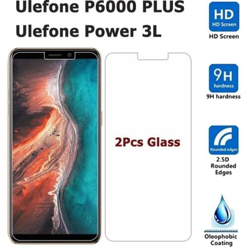 Tempering Glass For Ulefone P6000 PLUS Armor 3WT Glass Screen Protector Scratcah Proof LCD Film Ulefone Power 3L Glass Cover