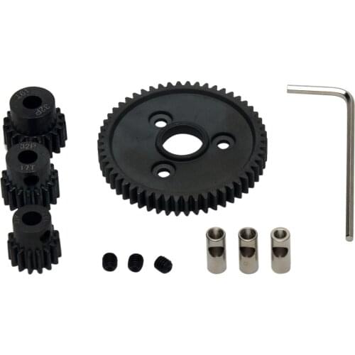 RC Car 54T Repair 1:10 Replacement Parts 0.8 Metric Pitch Metal Steel Durable Kids Toy Motor Spur Gear For Traxxas Slash 4x4 2WD