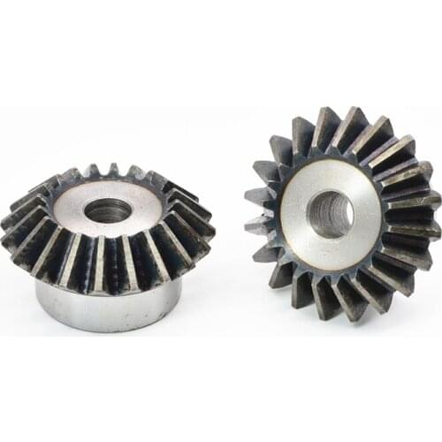 1:1 Bevel Gear 2M 15T 16/17/128/19/20-30 Teeth 90° Straight Steel Gear