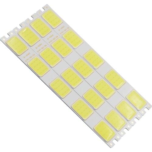 10pcs/lot new led cob strip 12v dc long bulb light cold white daytime running light cob led strip source for auto DIY light