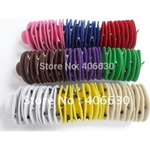 4" Plain Mini Top Hat With Clips DIY Small Top Felt Hat Women Hair Accessories 50pcs/lot Free Shipping MFF100FC