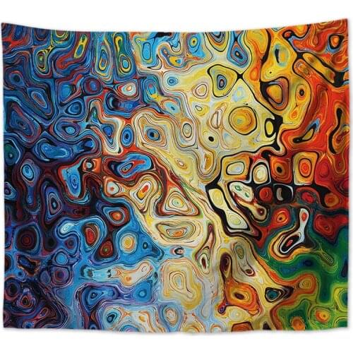 Abstract wall art tapestry blanket revetement mural aesthetic room decor wall carpet