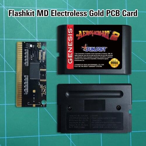 Aero the Acro-bat 2 - Flashkit MD Electroless Gold PCB Card 16 bit MD Games Cartridge For MegaDrive Genesis console