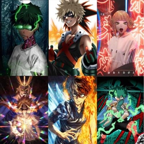 Diamond Painting My Hero Academia All Might Dabi All Diamond Embroidered Cross Stitch Kits Diamond Mosaic Home Decoration