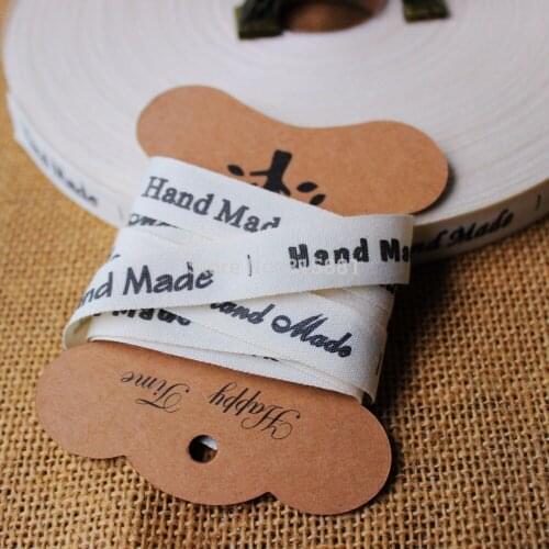 Black Hand Made Cotton Ribbon for gift wrap, hair bows, hair accessories 30m/lot