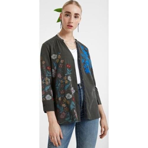 Spanish D embroidered printed shirt