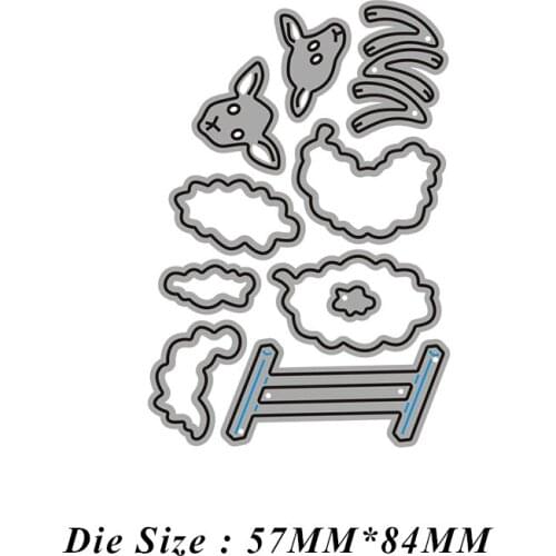 JMCRAFT 2021 New Animal #1 Metal Cutting Dies for DIY Scrapbooking Photo Album Decorative Embossing Paper Cards