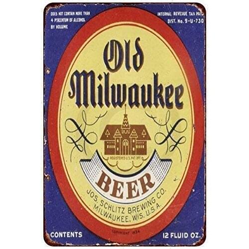 Metal Tin Sign Metal Sign Beer Bar Retro Nostalgic Poster 8x12 Inch Club Restaurant Cafe Home Man Cave Gift Wall Decoration