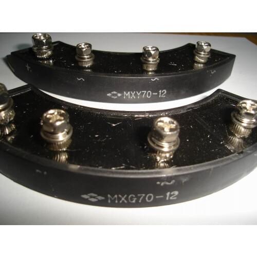 Rectifier controller module: MXY70-12 MXG70-12 / MXY70-15 MXG70-15 70A 1200V ( Four terminal / Installation pitch 136mm )