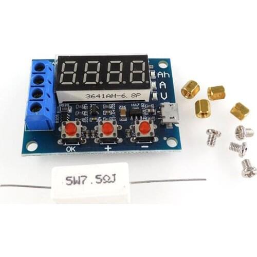 Power Battery Capacity Tester Module LED Digital Li-ion Lithium 18650 External Load Battery Discharge Testing Analyzer Board