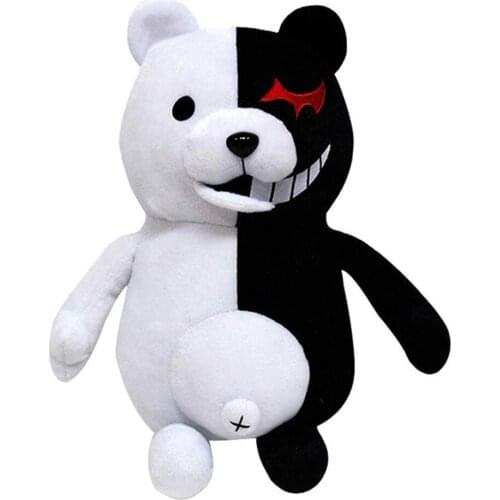 Super Danganronpa Monokuma Monomi Cosplay Black White Bear Plush Toy Soft Stuffed Animal Dolls Birthday Gift