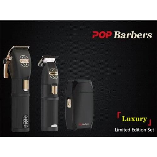 POP Barbers Hair Clippers Set Professionsl Electric 3pcs Hair Trimmer Shaver Set Hair Cutting Machine For Hairdresser