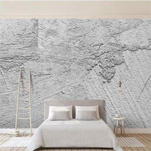 Custom 3D wallpaper mural modern minimalist retro nostalgic worn out cement wall texture living room background wall decoration