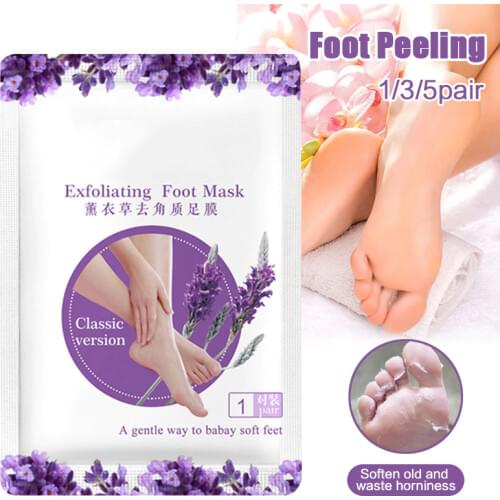 1/3/5 Pairs Foot Peeling Film Exfoliating Peel Off Hard Dead Skin Sheet Sock Foot Peeling Films Foot Care Tool SN-Hot