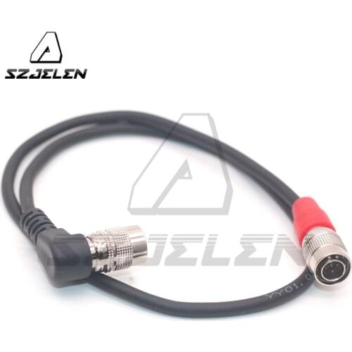Right Angle Hirose 4pin male to Hirose 4pin For Zoom F8 Power Cable, Sound Devices 688/644/633 Power Cable