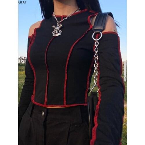 Женские топы и футболки QFAF China At AliExpress