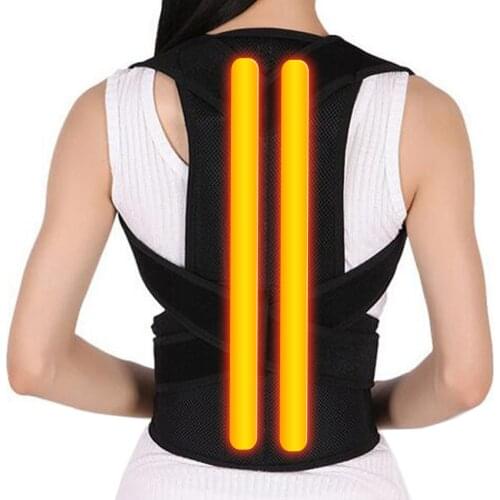 Adjustable Alloy Bar Posture Corrector Orthopedic Corset Support Brace Back Belt Lumbar Support Straight Corrector Belt Pain