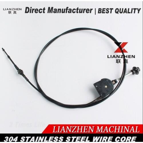 Excavator manual hand throttle control cable 4 meter