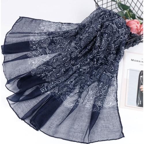 Printe cashew hijab scarf floral shawls muslim scarves viscose scarf wraps fashion Islamic pashmina headband long scarves