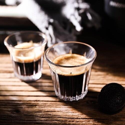 Nordic Espresso Coffee Glass European Cappuccino Cold Latte Latte Concentrated Cup American Ice Dirty Coffee Cup for Kitchen