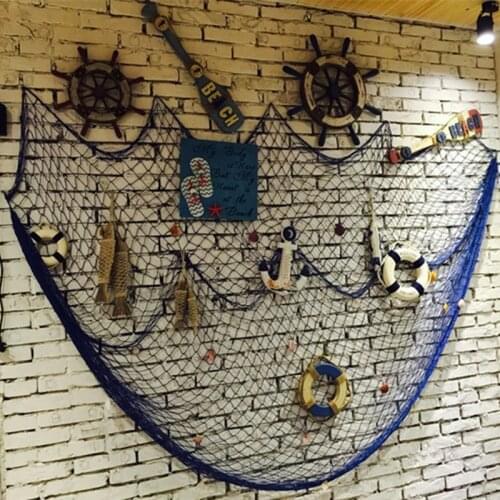 1PC 1X1.2M Shell Fish Net Summer Mermaid Theme Party Decoration Supplies Undersea Style Birthday Party Hang Photo Home Decor