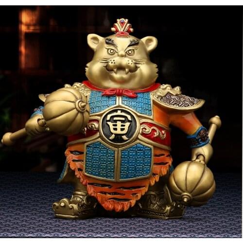 All copper ornaments rat ox tiger rabbit dragon snake horse sheep monkey chicken dog pig handicraft