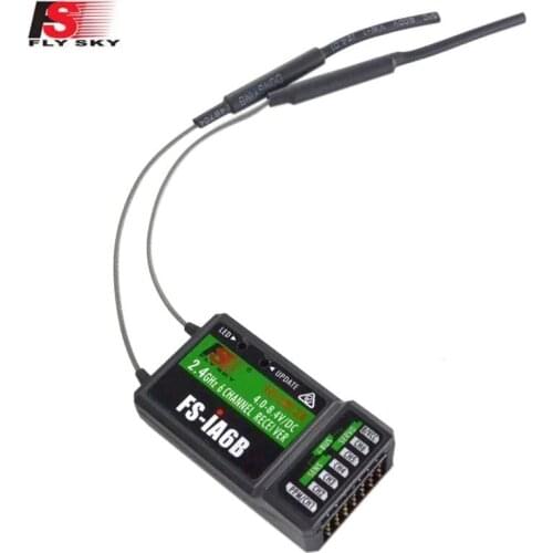 10 pcs Flysky ia6b Receiver FS-IA6B 6CH 2.4G Dual Antenna RC Receiver For Flysky FS-I6 FSI6 FS-i4 FS-i6