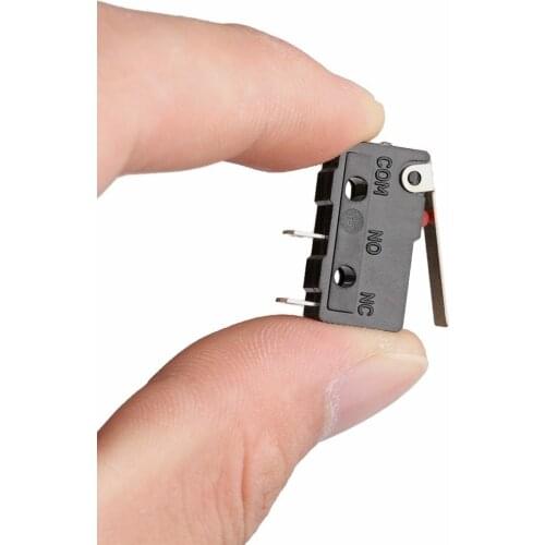 100pcs KW11-3Z-2 5A 125-250V Miniture Micro Switch Straight Handle Tripod Contact Limit Switch 3pin Mini Micro Switch