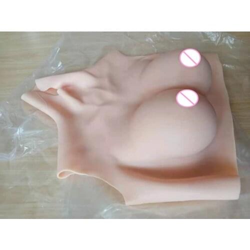 2G Upgrade BCD High Collar Neck Fake Artificial Boob Realistic Silicone Breast Forms Crossdresser Shemale Transgender Drag Queen