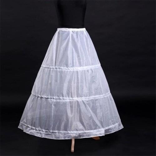 3 Hoops Petticoats for wedding dress Wedding Accessories Crinoline Cheap Underskirt For Ball Gown