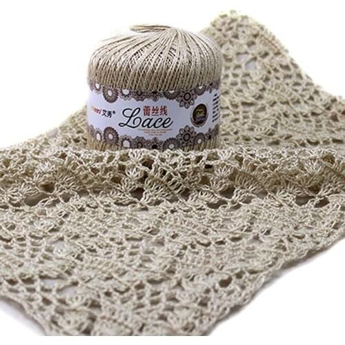 50g/ball Bud Silk Crochet Cotton Wool Spinning Embroidery Crochet Knitting Line DIY Hand Knitting Line