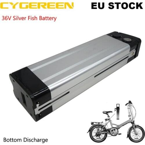 36V 10AH 13AH Electric Bike Battery 36 V 15AH 18AH 20AH 1000W Silver Fish Lithium Ebike Bateria Bottom Discharge 42V 2A Charger