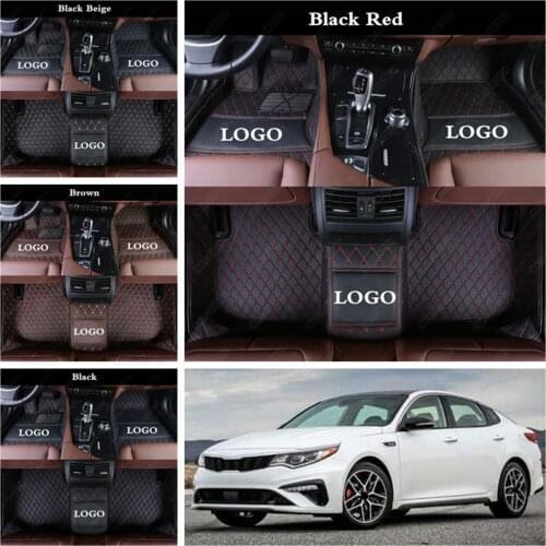 Car Floor Mats for KIA Forte Optima Rio Soul Rio 3 Forte Ceed Stinger Auto Foot Pads Luxury Automobi Carpet Cove Car Foot Mats