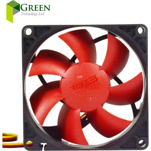 New MINI DC12V Silent 80MM 8025 80*80*25MM 8*8*2.5CM chassis fan Hydraulic Bearing Computer case fan 3pin