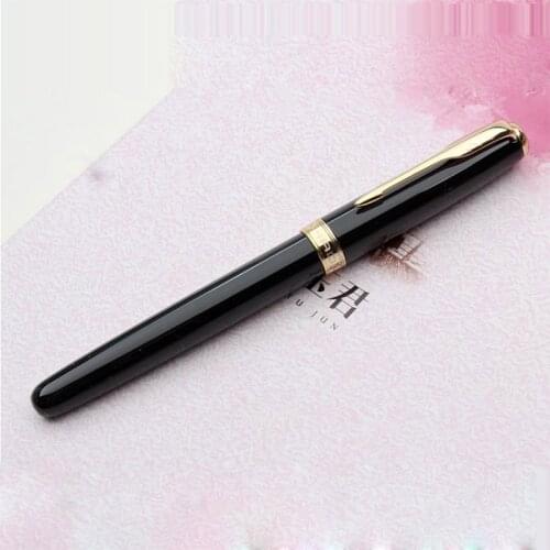 4pcs Retro Chain Mail Fountain Pen Luxury Gold Trim Iraurita Tip Medium nib JinHao Office Signature School Calligraphy Ink pen