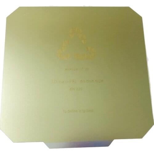 ENERGETIC 3D Printer Part Wanhao i3 Anet A8 Spring Spring PEI Sheet Heated Bed+Magnetic Print Sticker With Cut Corner 220x220mm