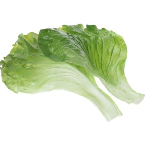 Artificial Vegetable Lettuce Leaves Simulation Fake Lifelike For Home Party Kitchen Festival Decoration