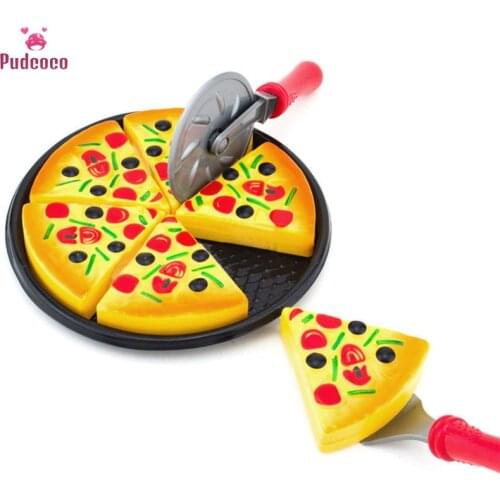 Pudcoco Brand 6PCS/set Cute Kitchen Toys Kids Infant Newborn Toddler Pretend Dinner Kitchen Play Fake Pizza Kids Girls Toys Gift