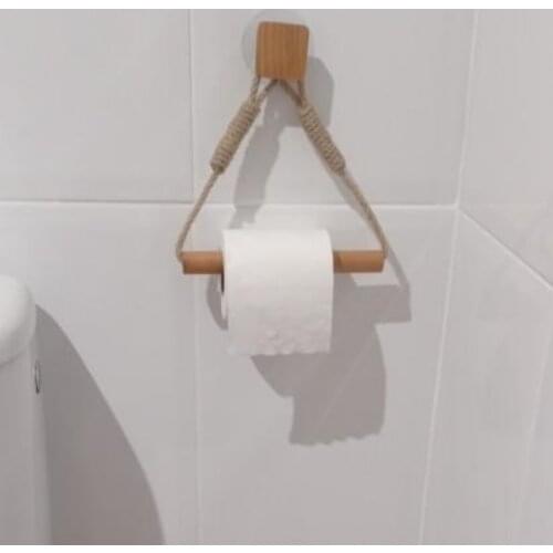 Wall Hangs Wooden Paper Towel Holder Rack Bedroom Toilet Decoracion Paper Towel Dispenser Wall Mounted