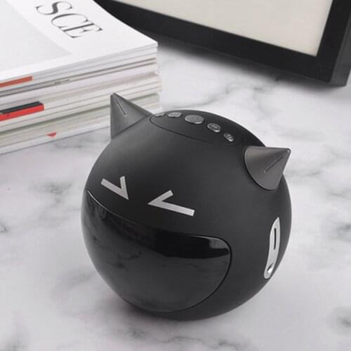 Portable M8 Wireless Devil Bluetooth Speaker Led Screen Alarm Clock FM Radio Heavy Bass Karaoke Singing Function