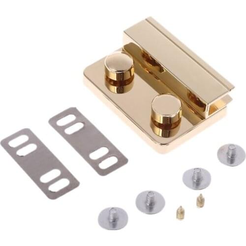 Bag Buckles Women Handbag Making Metal Push Lock Briefcase Lock Hardware Accessories