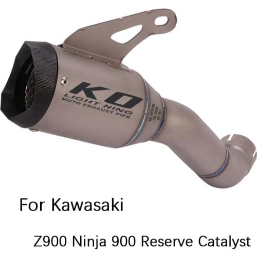Reserve Catalyst for Kawasaki Z900 Ninja 900 Motorcycle Exhaust Pipe No DB Killer Escape Titanium Alloy Slip On Original System